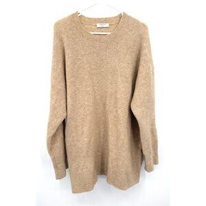Babaton Tan Cream Sweater Wool Yak Womens Sz M
